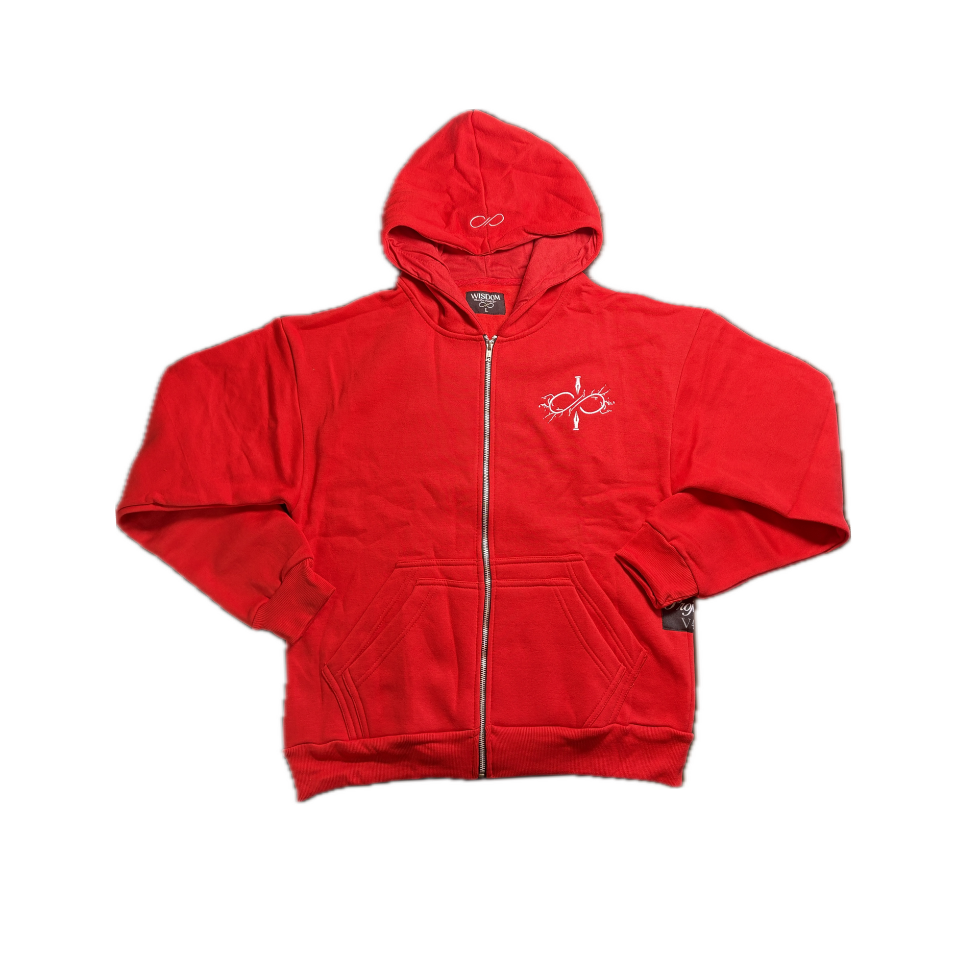 Red V4 Zip Up – Wisdom Eye