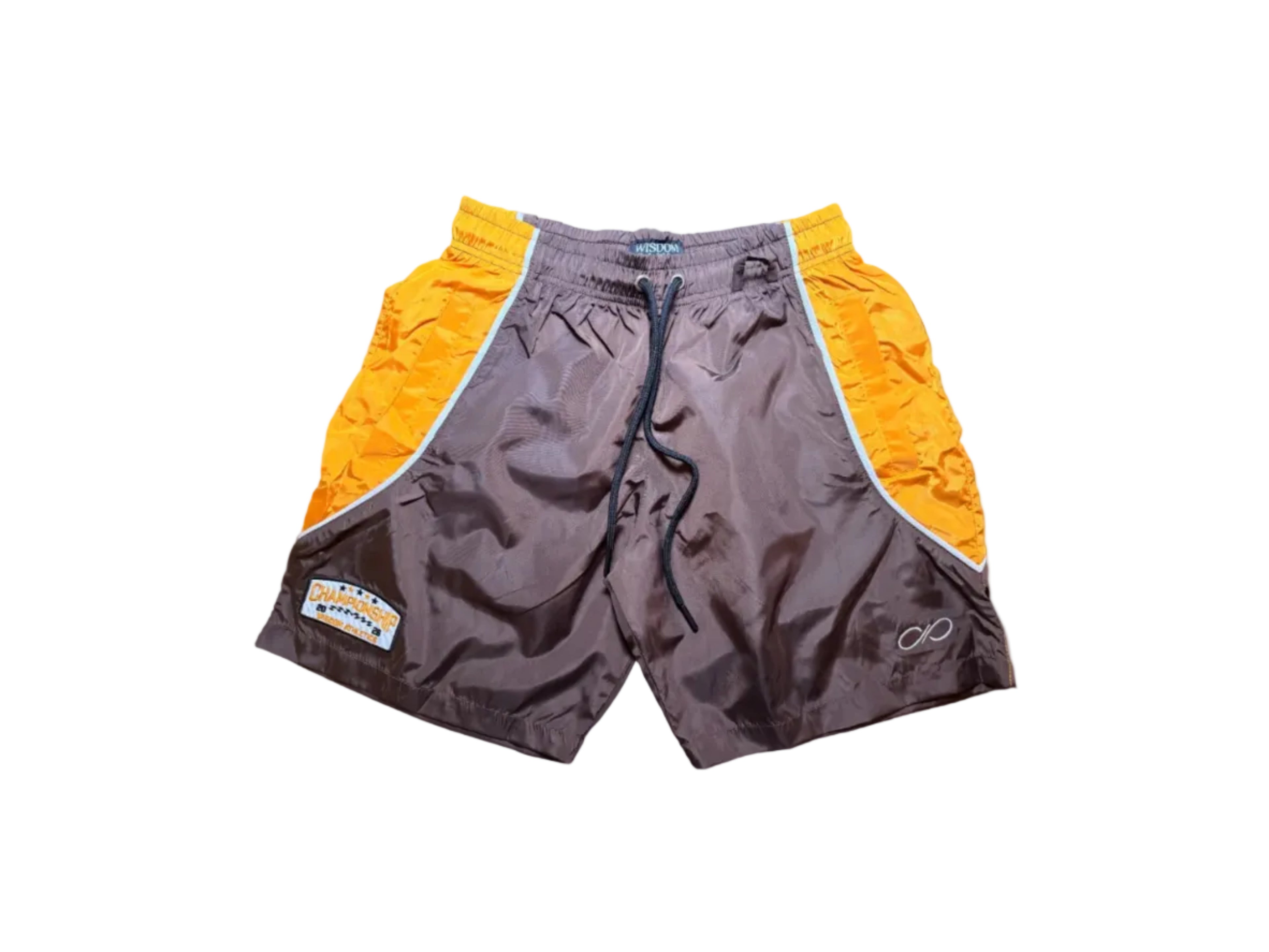 Mustard Nylon Shorts