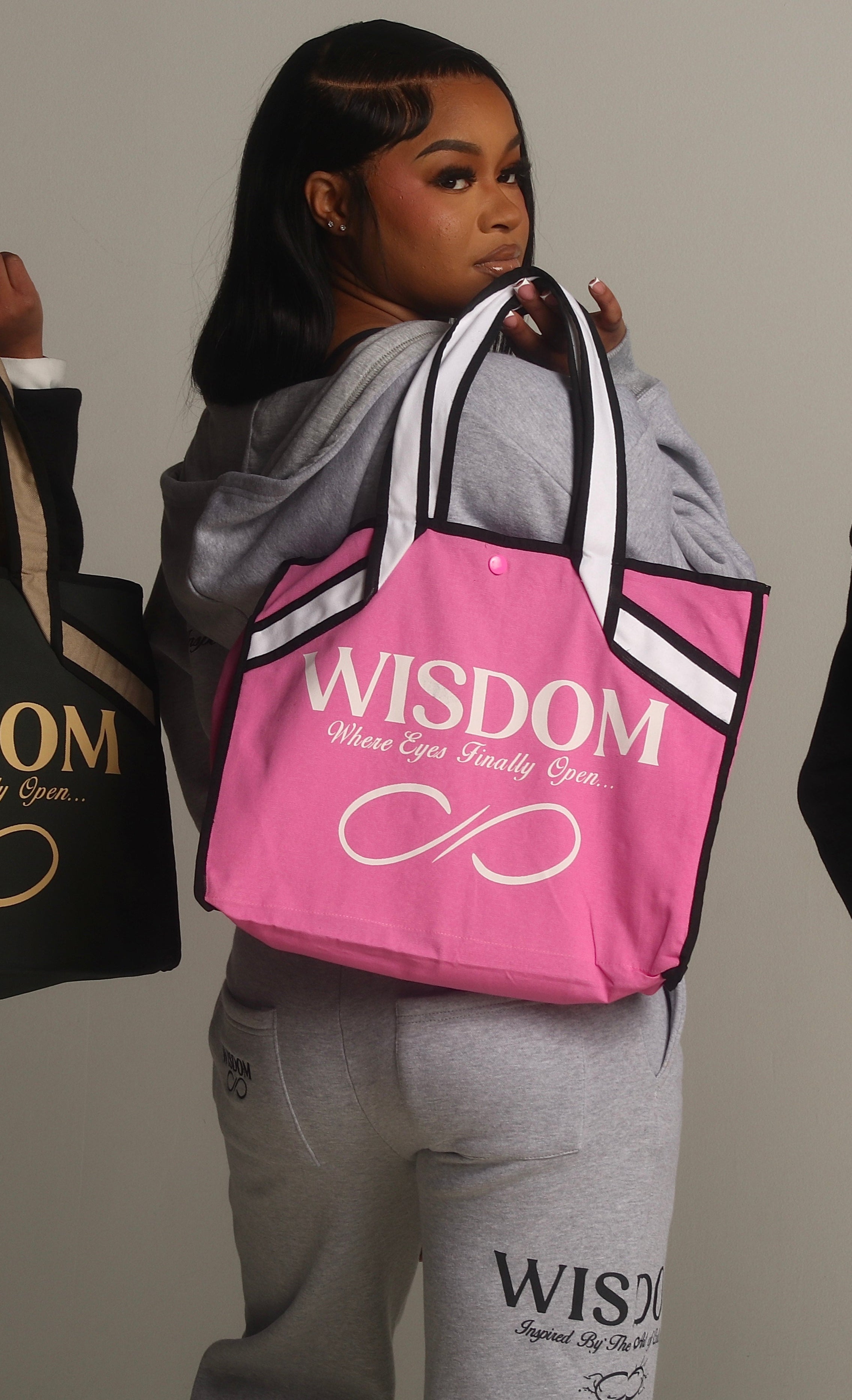 Pink Compact Tote Bag