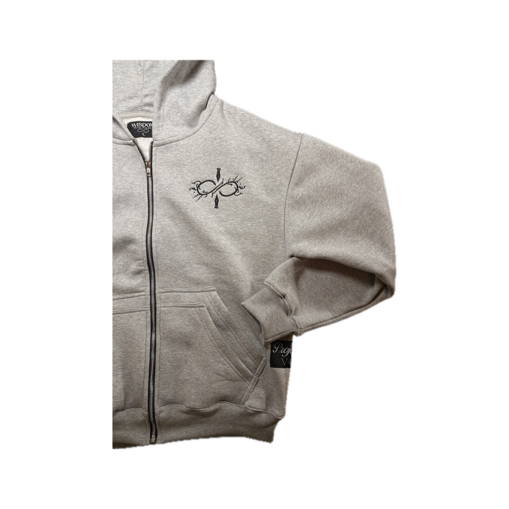 Ash Grey V4 Zip-Ups