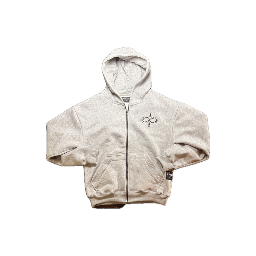 Ash Grey V4 Zip-Ups