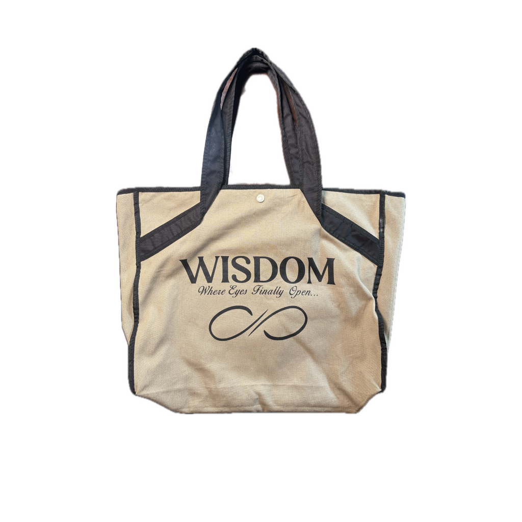 Cream Wisdom Tote Bag