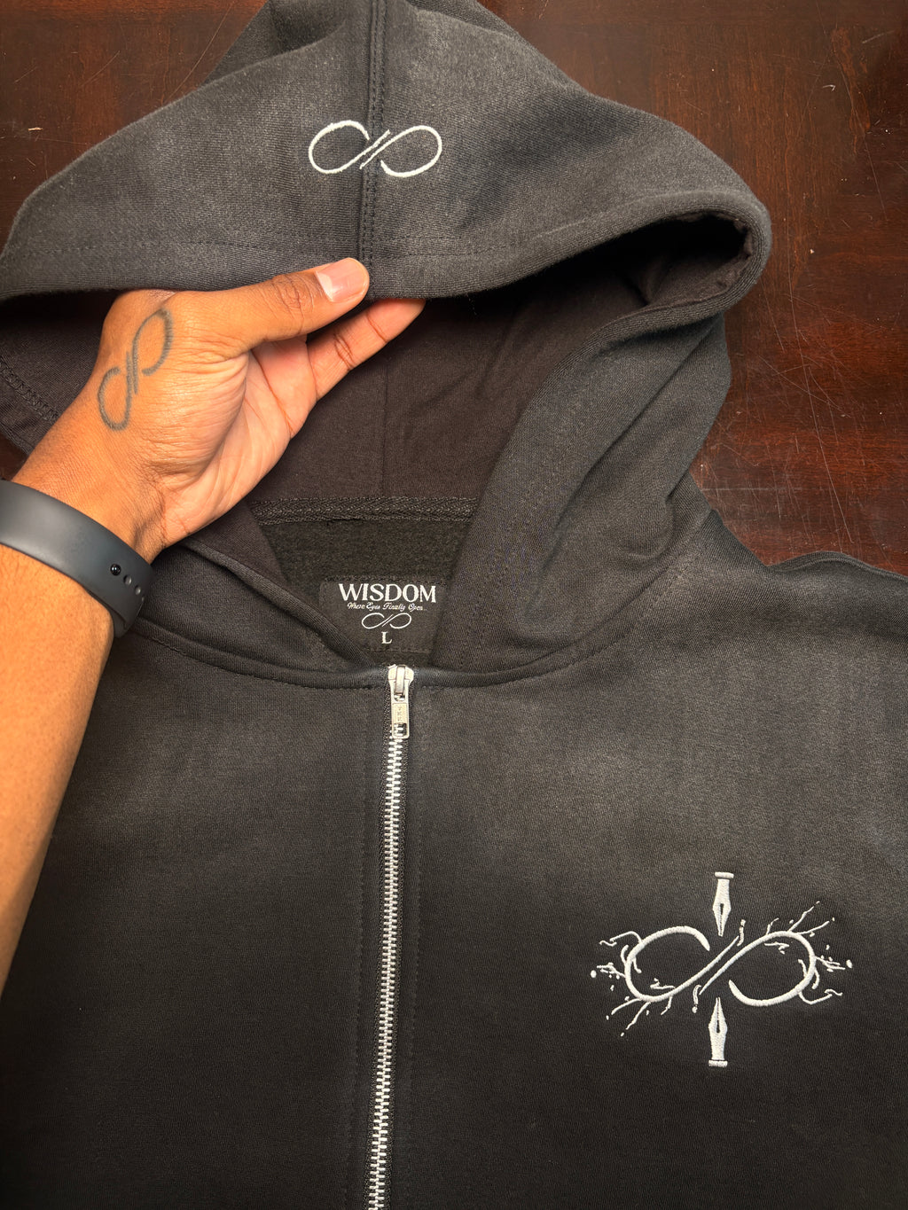 Black V4 Zip-Ups