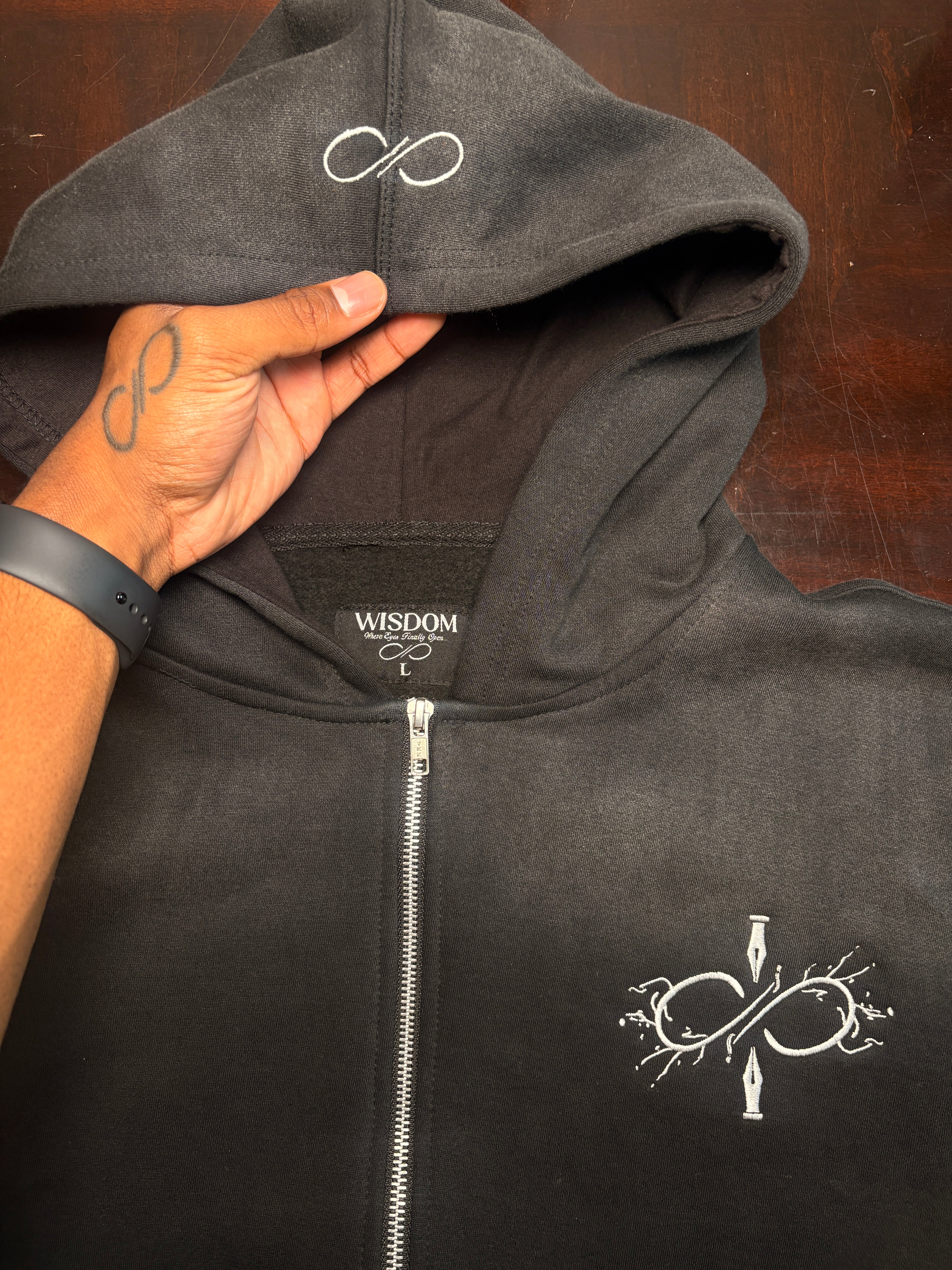Black V4 Zip-Ups