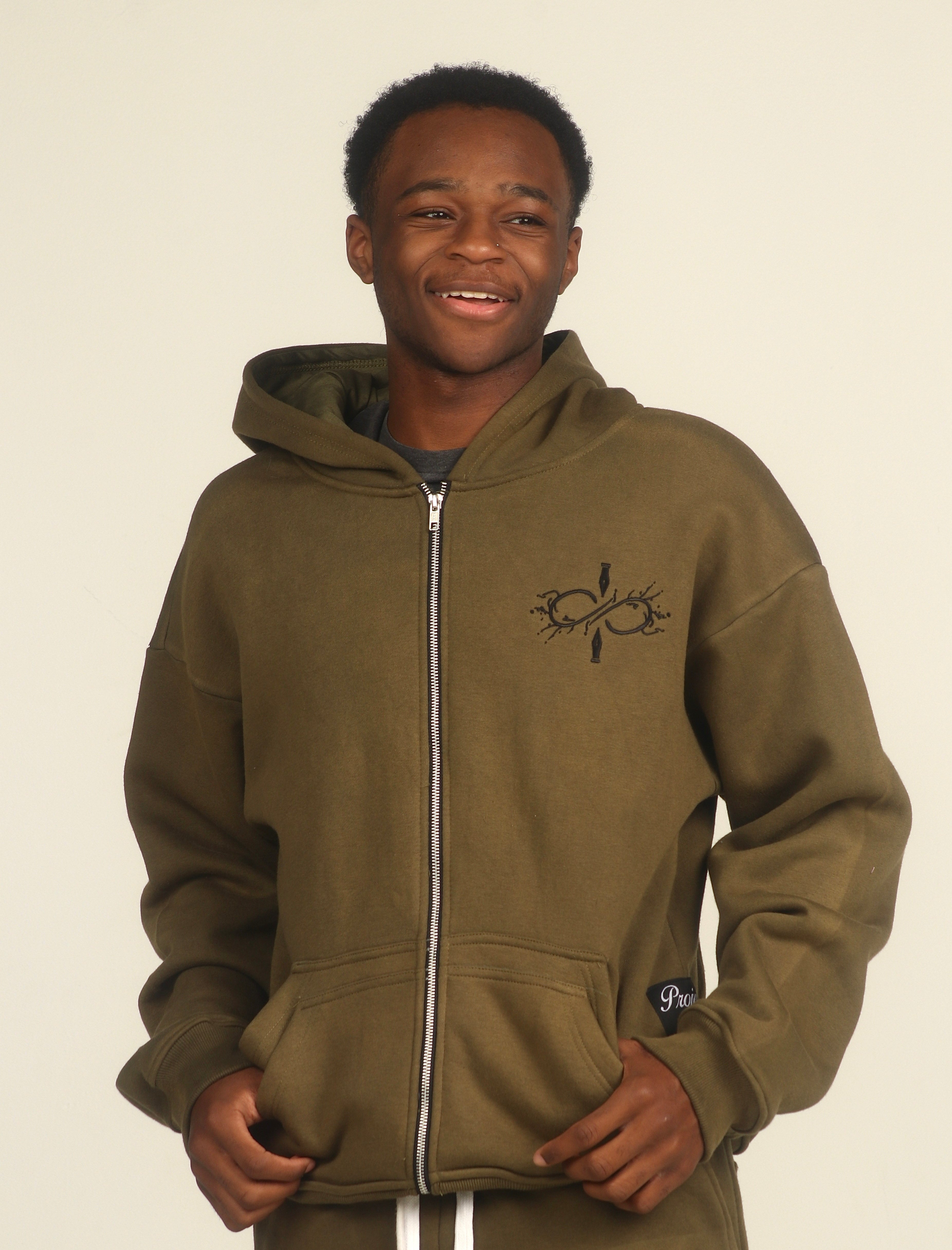 Moss Green V4 Zip-Ups