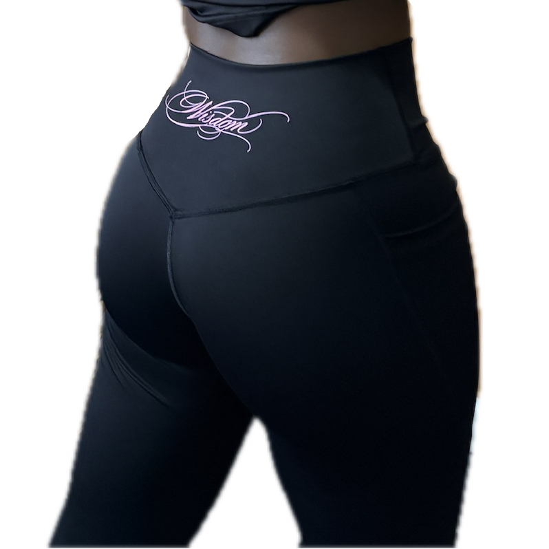 Rosé Flared Leggings
